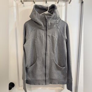 Lululemon Scuba Hoodie Classic Cotton Fleece Heathered Light Grey